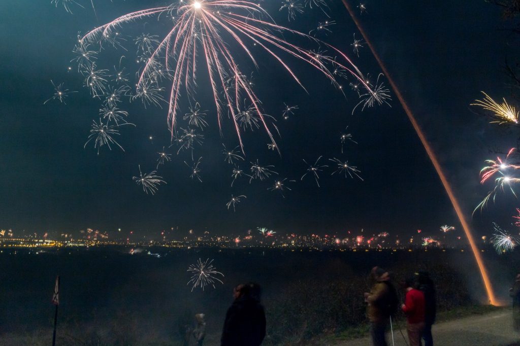 New year fireworks